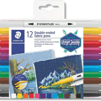Retolador textil staedtler 12 colors design journey
