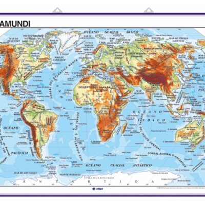 Mapa mural fisic-politic