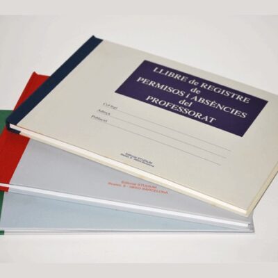 Llibre registre llibre d'escolaritat