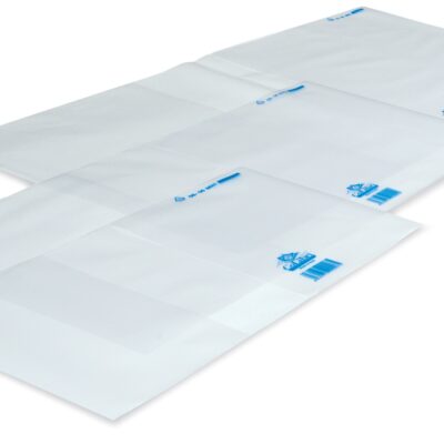 Plastics per a maquina de folrar llibres leonardo 32 x 49 caixa 250 un.