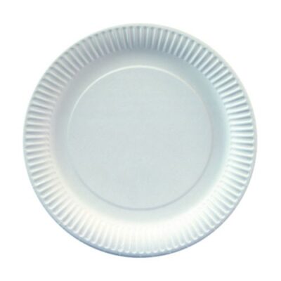 Plats cartro blanc 18 cm 20 un