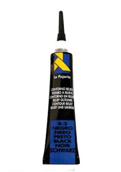 Contorn relleu negre la pajarita 20 ml