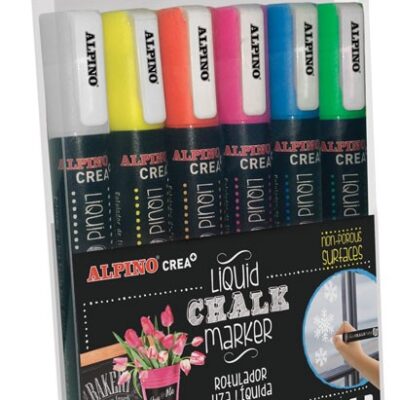 Retolador chalk paint marker 6 un alpino