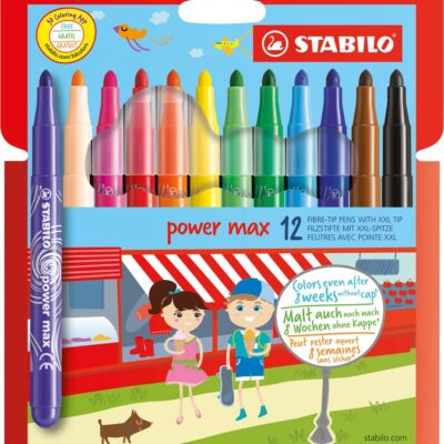 Retolador stabilo power max 12 colors