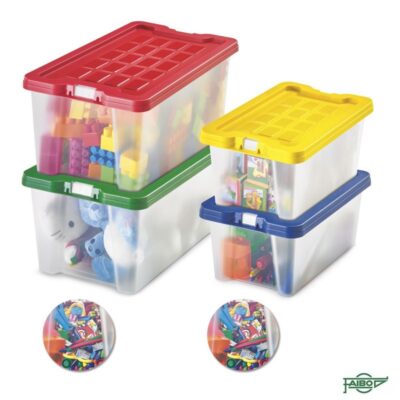 Caixa plastic tapa 9,2l 37,1x22,6x16 cm