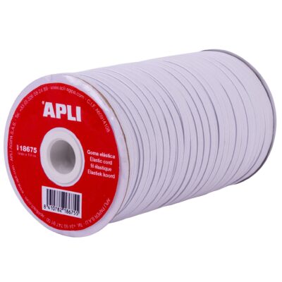 Goma per a carotes 100 m plana blanca