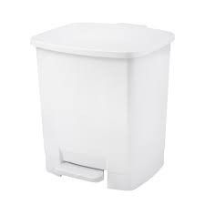 Paperera amb pedal blanca 22 l rf.3350-01